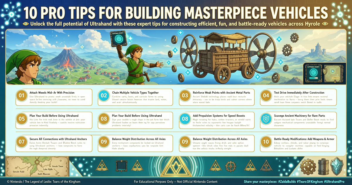 10 Pro Tips for Building Masterpiece Vehicles in Tears of the Kingdom