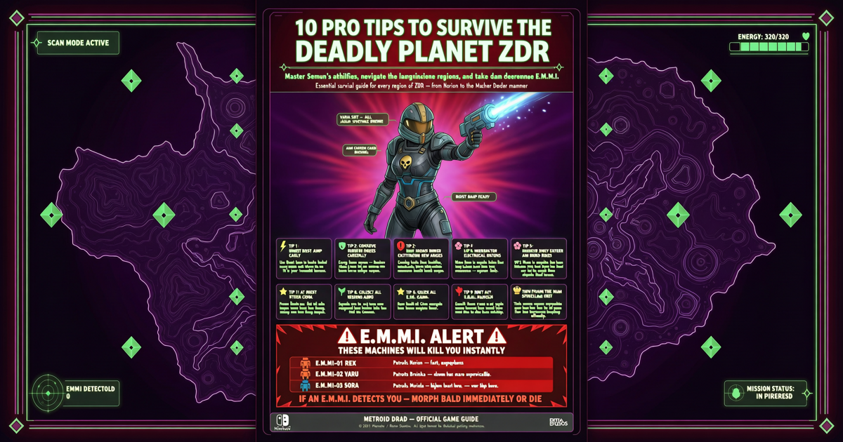10 Pro Tips to Survive the Deadly Planet ZDR in Metroid Dread