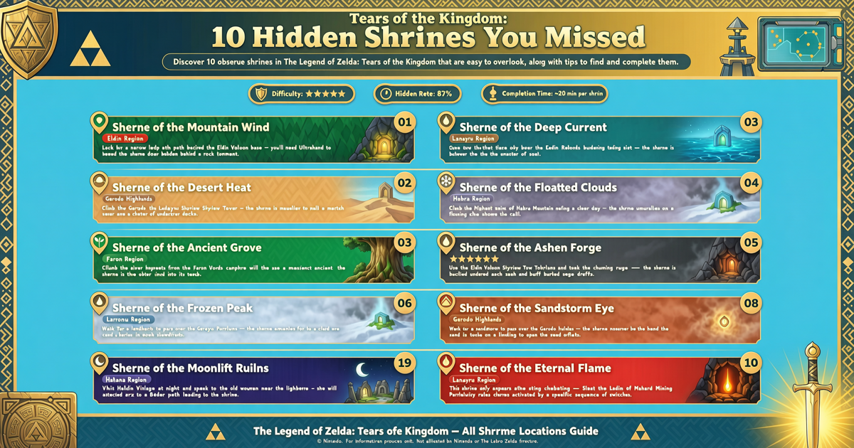 Tears of the Kingdom: 10 Hidden Shrines You Missed