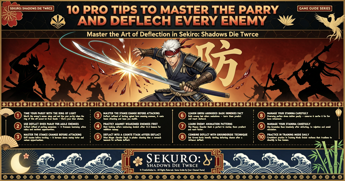 Sekiro: Shadows Die Twice - 10 Pro Tips to Master the Parry and Deflect Every Enemy
