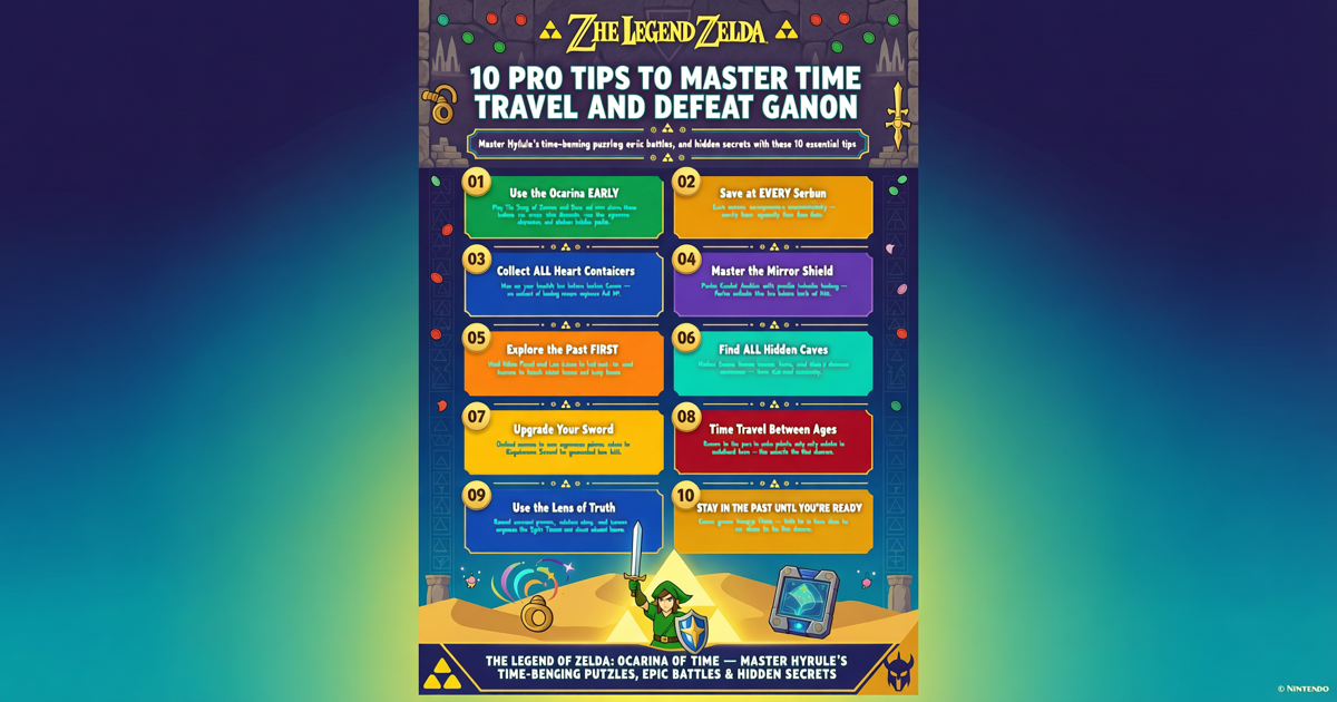 The Legend of Zelda: Ocarina of Time – 10 Pro Tips to Master Time Travel and Defeat Ganon
