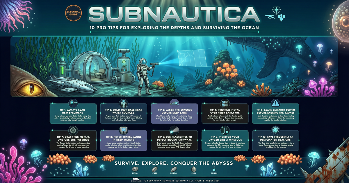 Subnautica: 10 Pro Tips for Exploring the Depths and Surviving the Ocean