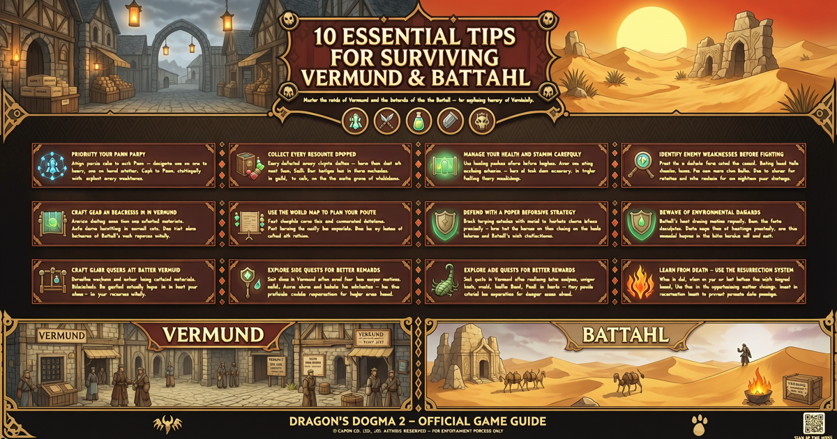 10 Essential Tips for Surviving Vermund and Battahl in Dragon's Dogma 2