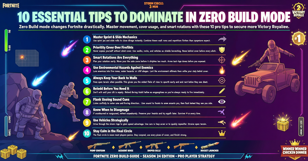 Fortnite: 10 Essential Tips to Dominate in Zero Build Mode