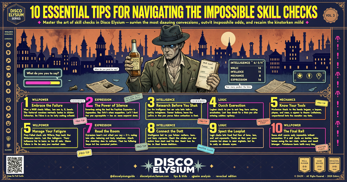 Disco Elysium: 10 Essential Tips for Navigating the Impossible Skill Checks