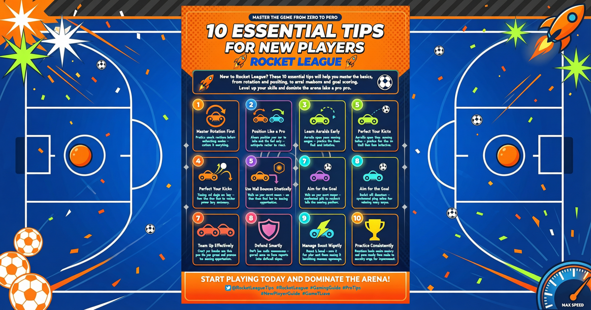 Rocket League: 10 Essential Tips for New Players to Score Goals and Rotate Like Pros