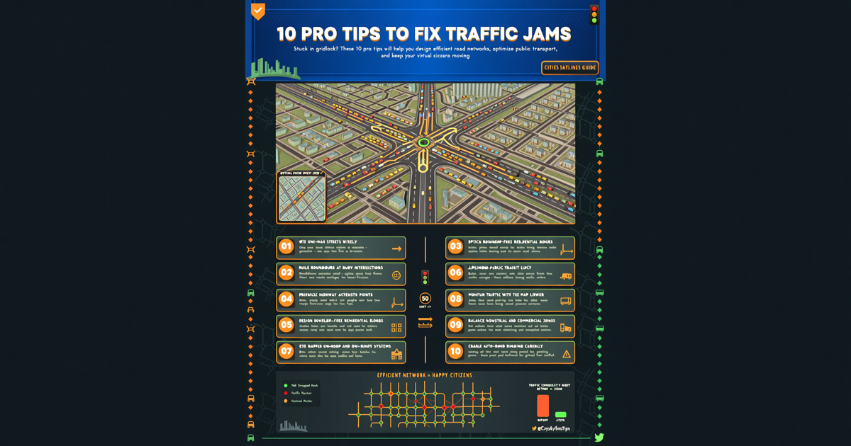 10 Pro Tips to Fix Traffic Jams in Cities: Skylines