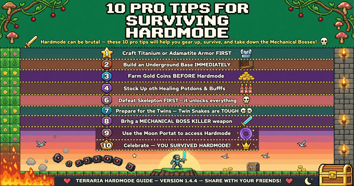 Terraria: 10 Pro Tips for Surviving Hardmode and Defeating the Mechanical Bosses