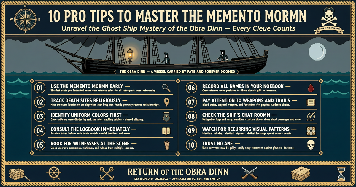 10 Pro Tips to Master the Memento Mortem in Return of the Obra Dinn