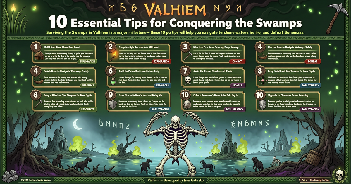 Valheim: 10 Essential Tips for Conquering the Swamps and Defeating Bonemass