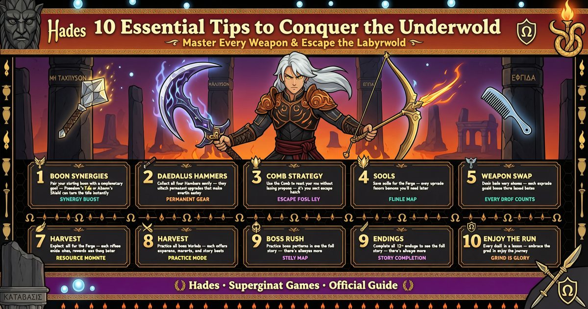 Hades: 10 Essential Tips to Conquer the Underworld with All Weapons