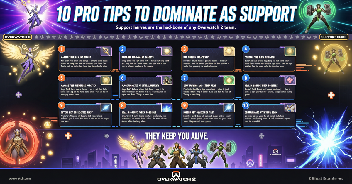 Overwatch 2: 10 Pro Tips to Dominate as Support and Climb Ranks