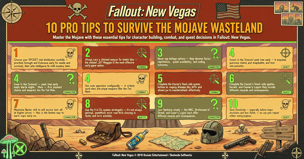 10 Pro Tips to Survive the Mojave Wasteland in Fallout: New Vegas