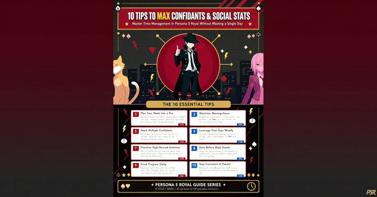 Persona 5 Royal: 10 Tips to Max Confidants and Social Stats Efficiently