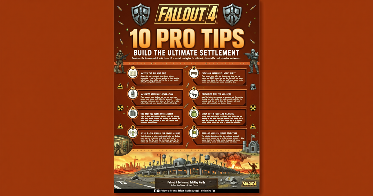Fallout 4: 10 Pro Tips for Building the Ultimate Settlement