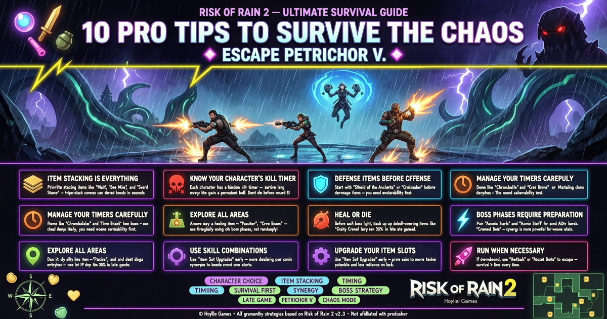 Risk of Rain 2: 10 Pro Tips to Survive the Chaos and Escape Petrichor V
