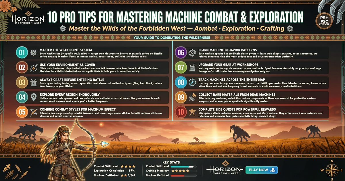 Horizon Forbidden West: 10 Pro Tips for Mastering Machine Combat and Exploration